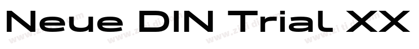 Neue DIN Trial XX W字体转换